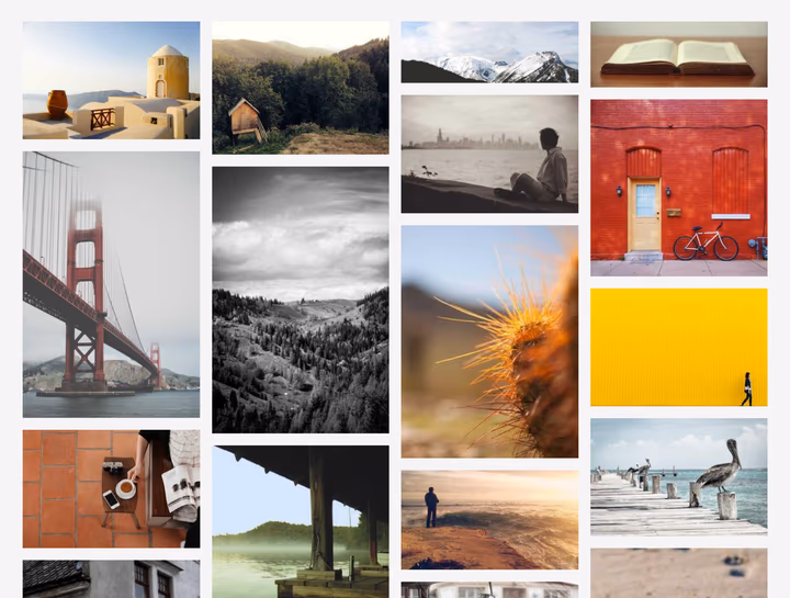 Column layout gallery