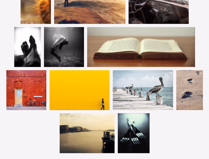 Flexbox gallery showing last row without cropping